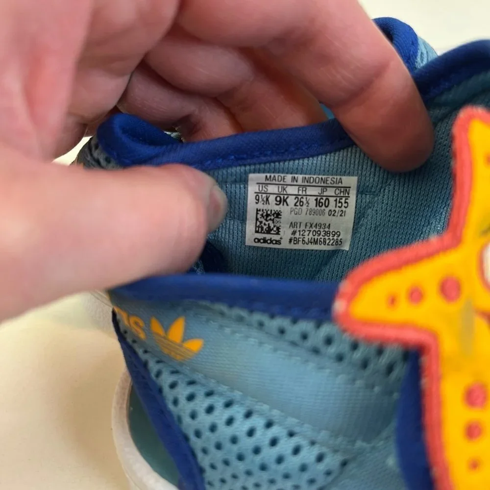 Adidas Superstar 360 Primeblue Backstrap Sandals Size 9.5K Toddler Starfish Blue